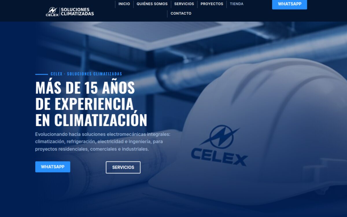Sitio web de Celex (celexcr.com) hecho por Infotech