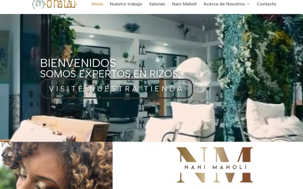 Sitio web de Expertos en Rizos / ONALAU (expertosenrizos.com) hecho por Infotech